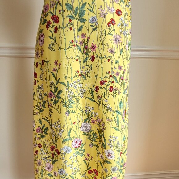 Loft, Yellow Wrap Skirt, Size 6, New w/Tags - Picture 5 of 5